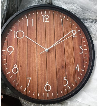 Wall clock with wood look Kalsten