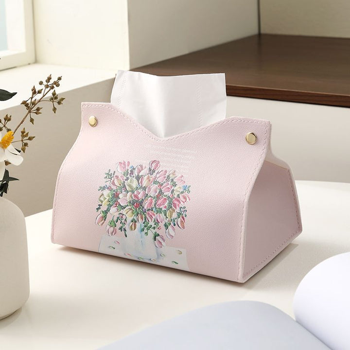 Decorative Floral Design Tissue Box Cover Kalsten