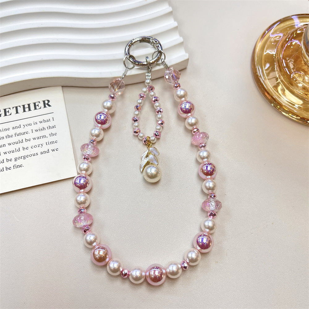 Elegant Pearl Beaded Charm Necklace Kalsten