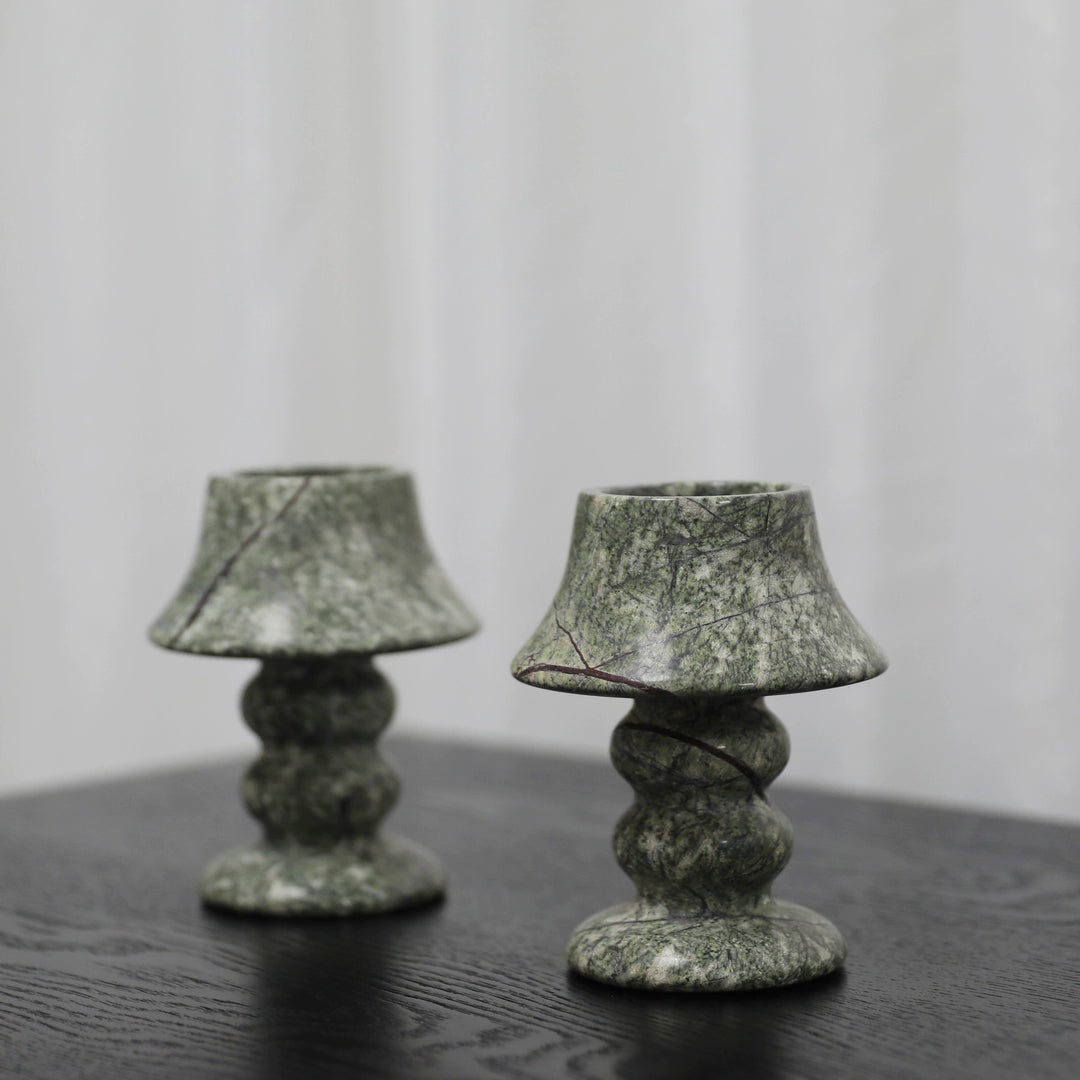 Elegant Marble Candle Holders