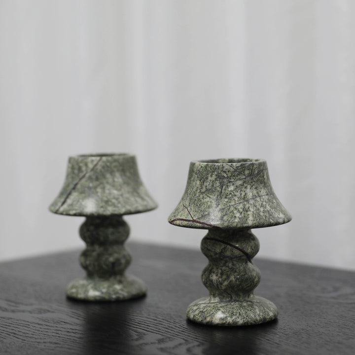 Elegant Marble Candle Holders