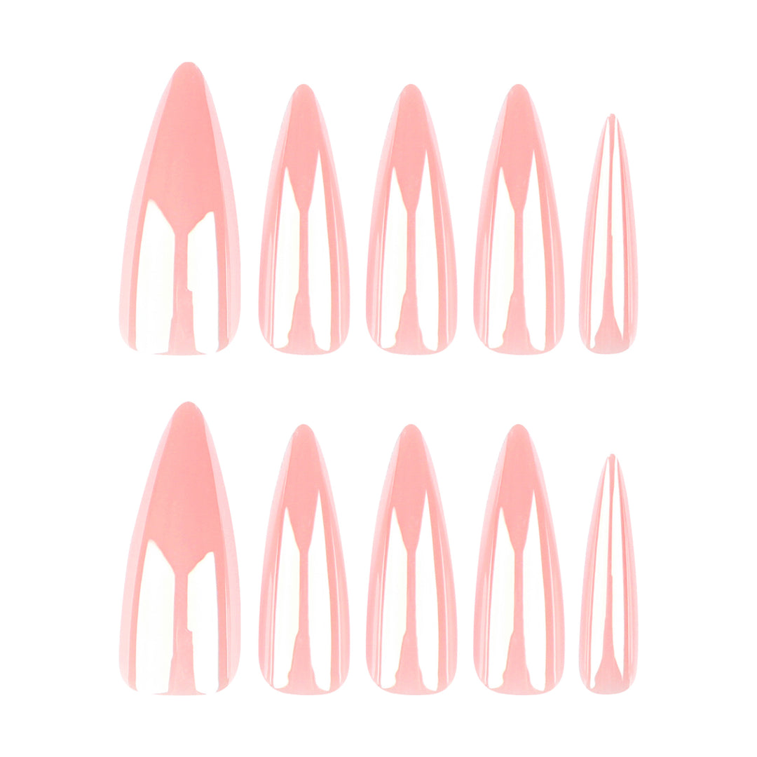 Artful Stiletto Nails with High Gloss Finish Kalsten