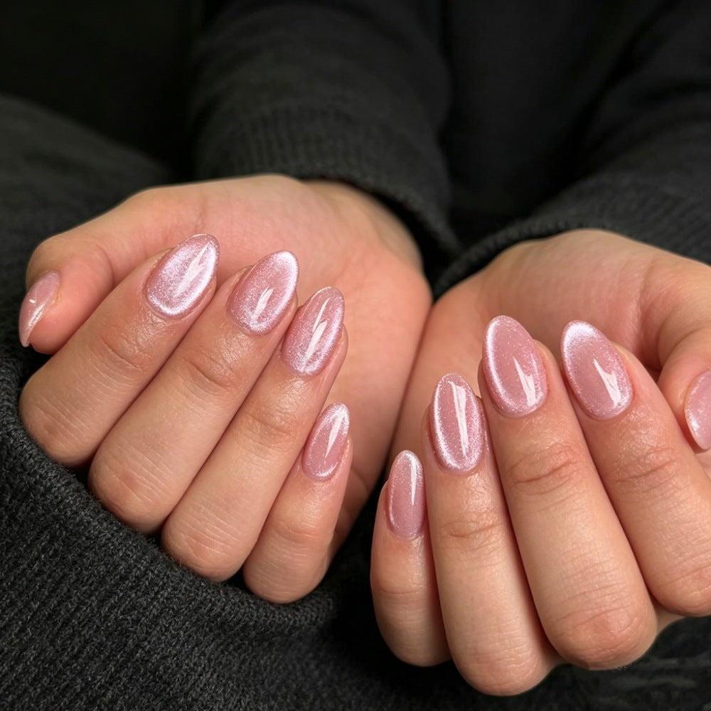 Glossy Almond-Shaped Press-On Nails Set Kalsten