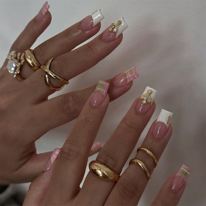 Artificial nails with elegant decorations Kalsten