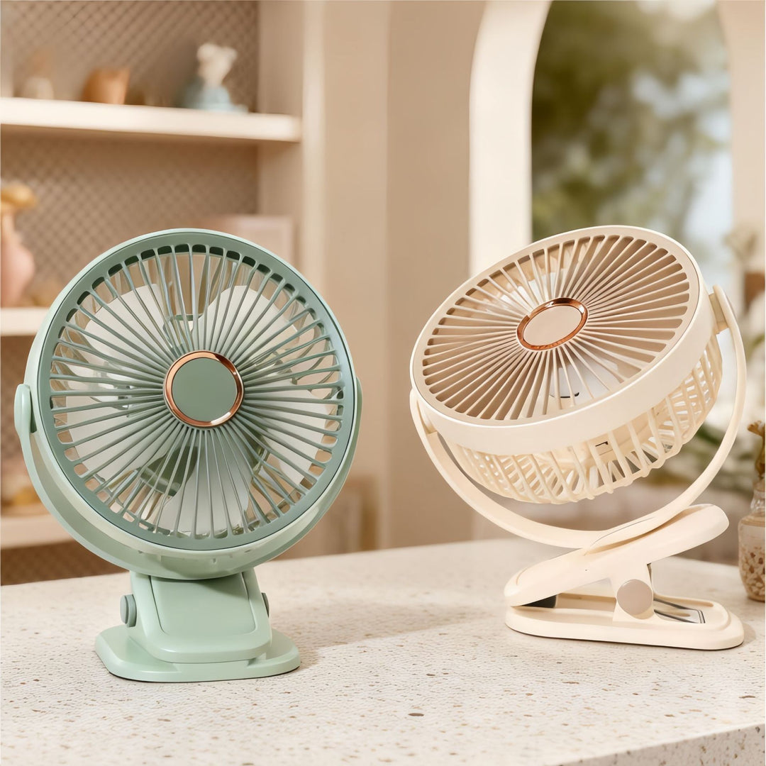 Women Portable Table Fan with Adjustable Head and Quiet Operating Noise Kalsten
