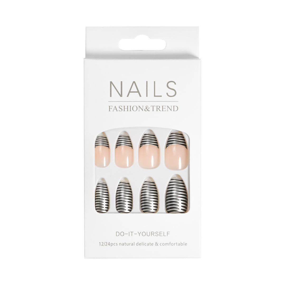 Artistic Graphic Press-On Nail Set Kalsten