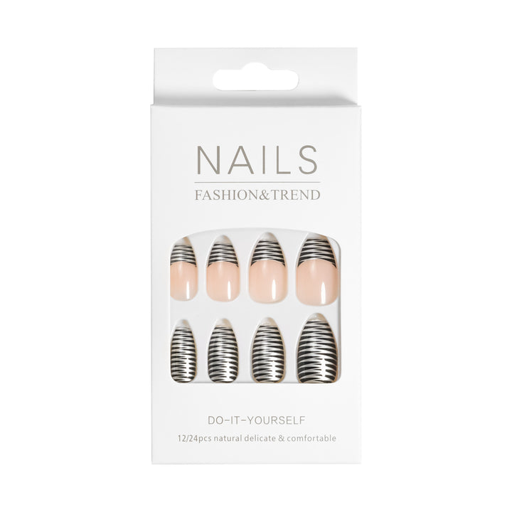 Artistic Graphic Press-On Nail Set Kalsten