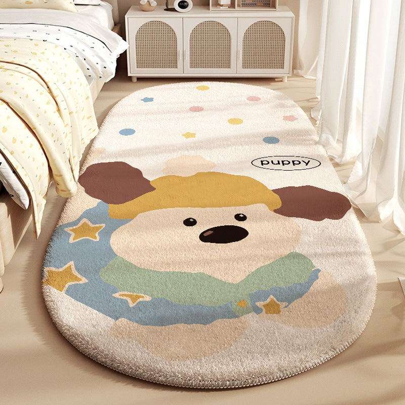 Cartoon-Themed Plush Area Rug