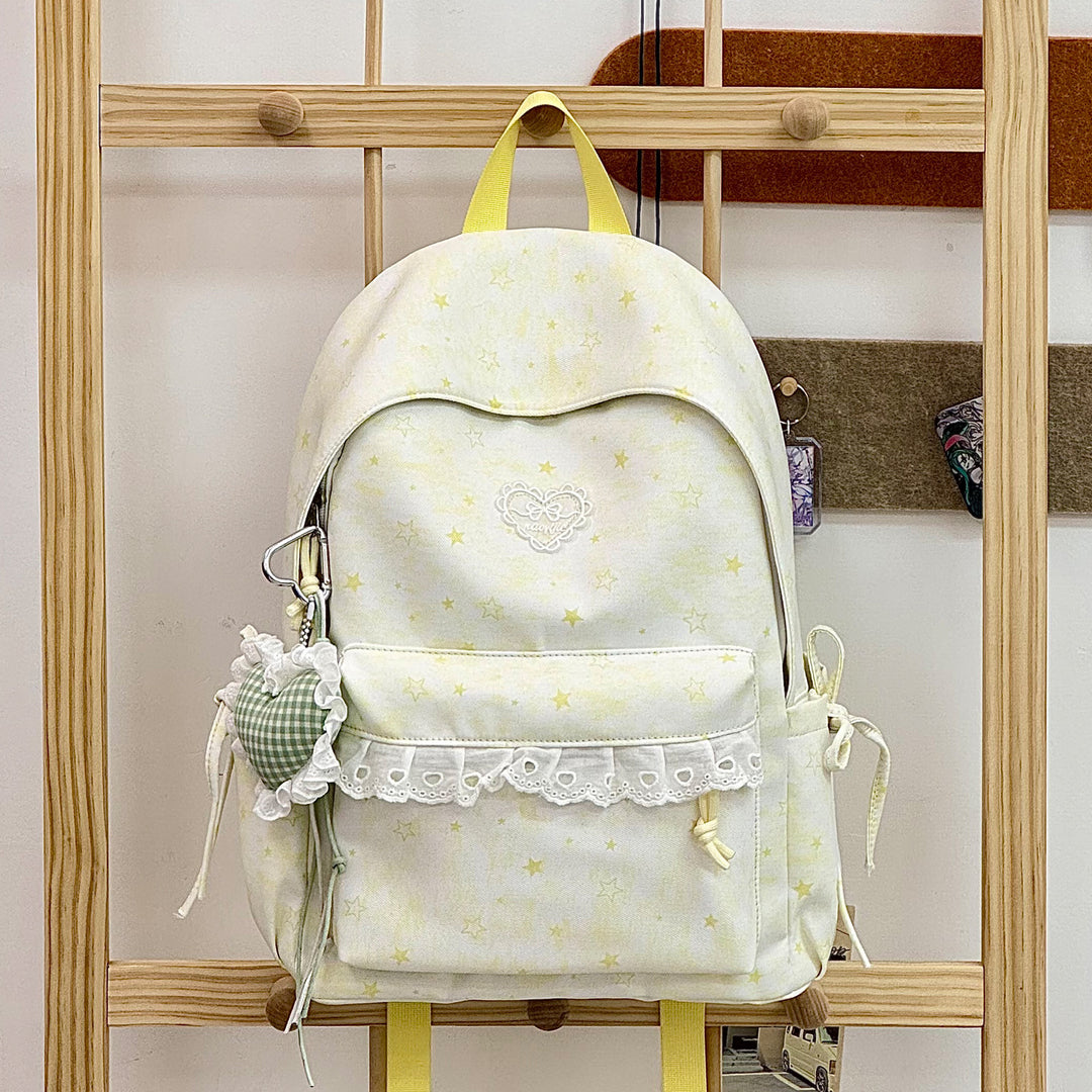 Cute Decorative Star-Embellished Backpack Kalsten
