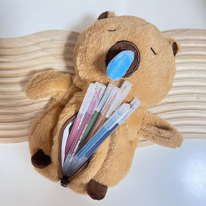 Plush Animal-Shaped Pen Case