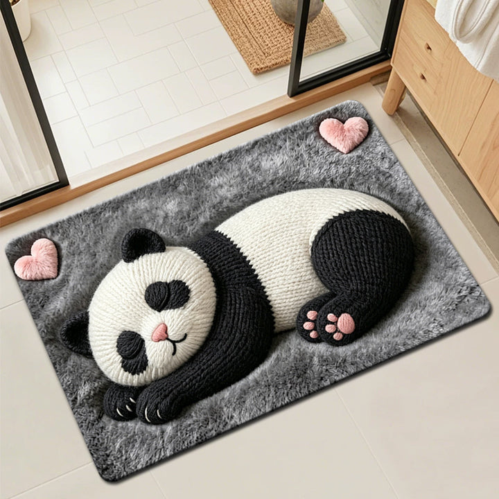 Cute Cat-Shaped Plush Bath Mat