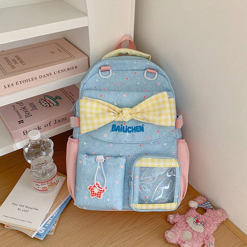 Adorable Bow-Embellished Backpack Kalsten