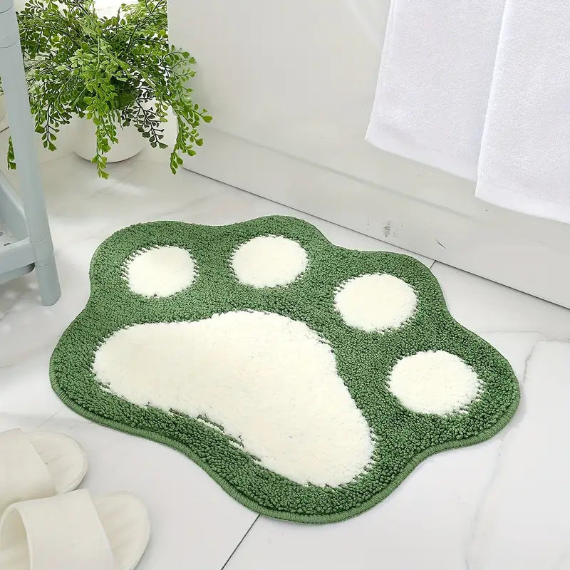 Fun Paw Print Bath Mat