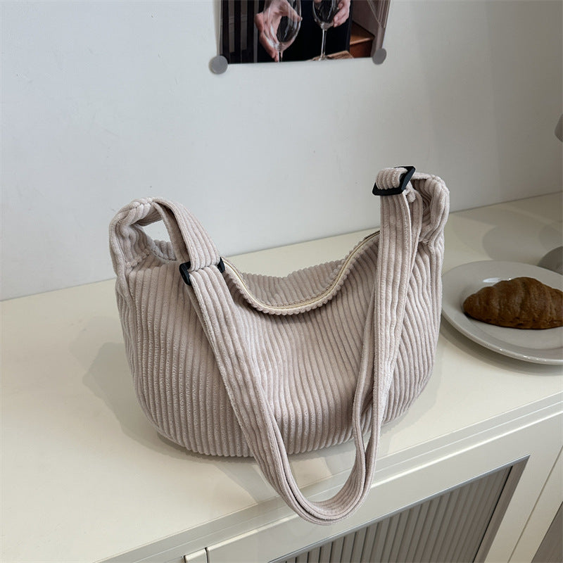 Corduroy Hobo Bag