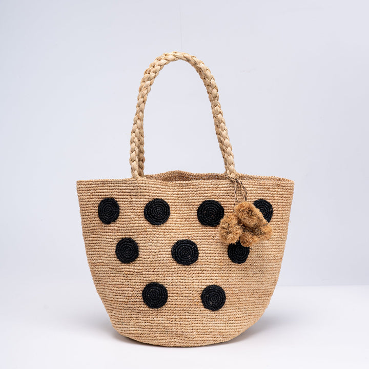 Handcrafted straw shopping bag Kalsten