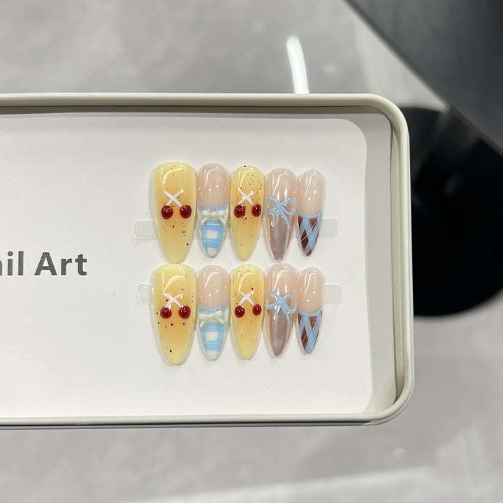Charming Character-Inspired Press-On Nail Art Set Kalsten