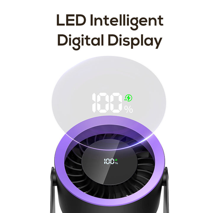 Unisex Portable Mini Table Fan with LED Display Kalsten