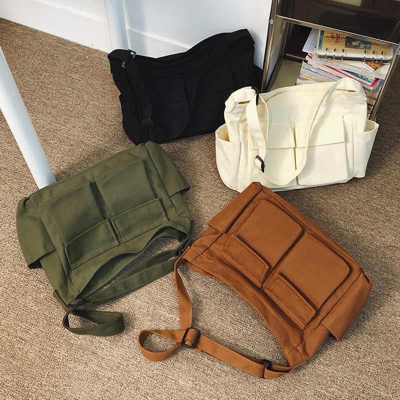Multi-Pocket Casual Shoulder Bag Kalsten