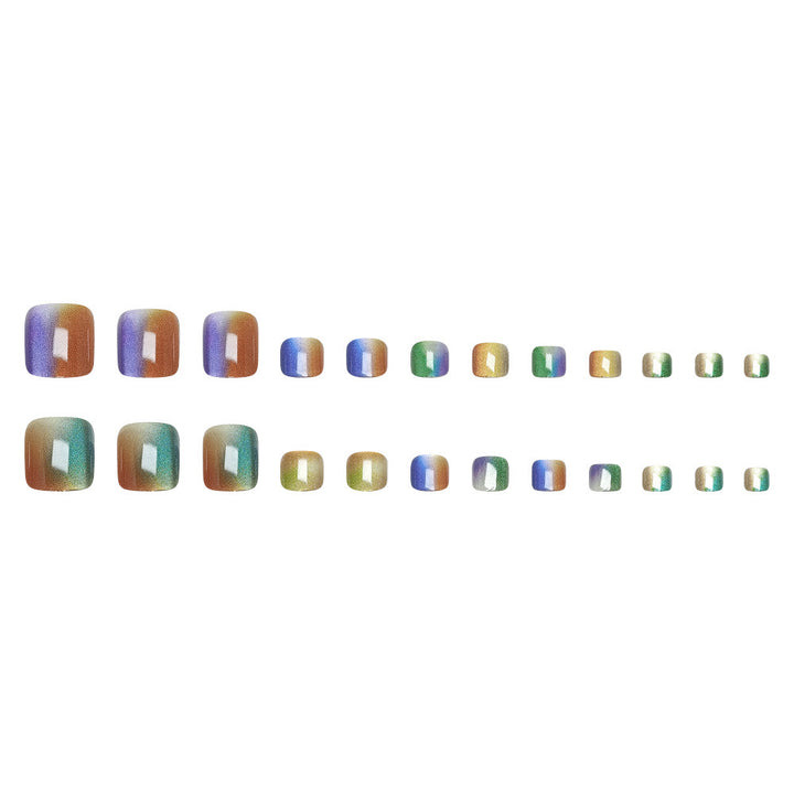 Rainbow Gradient Pedicure Set Kalsten