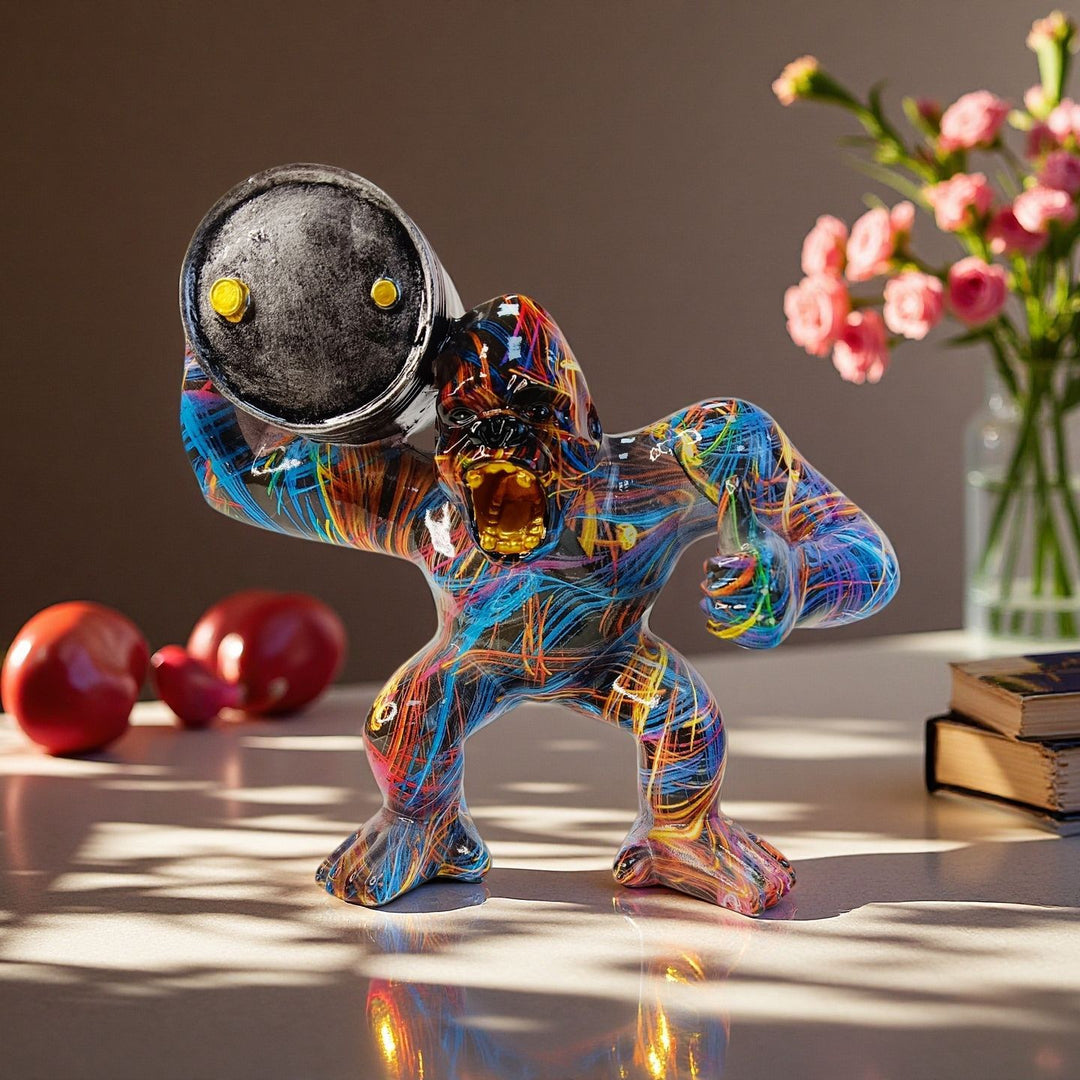 Sporty decorative figure of a weightlifter Kalsten