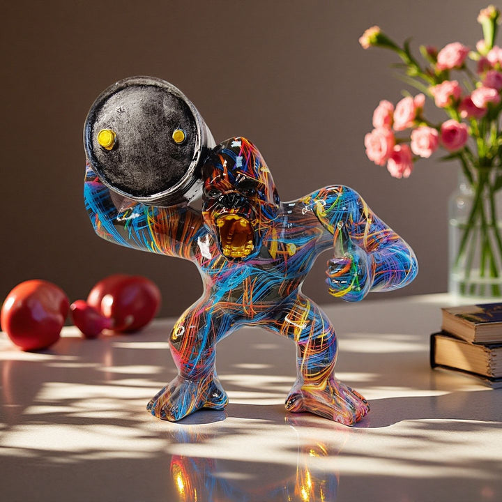 Sporty decorative figure of a weightlifter Kalsten