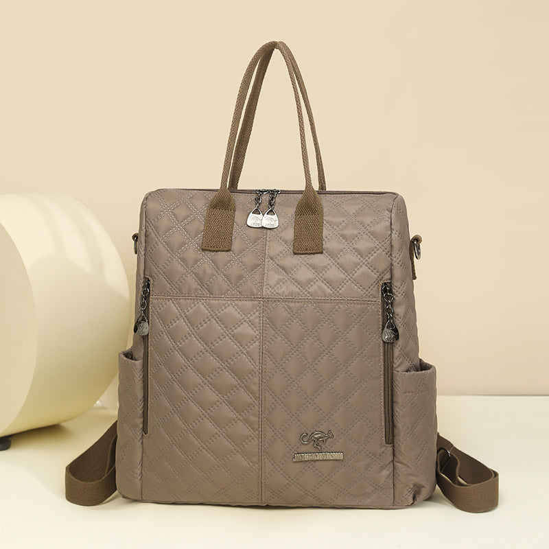Quilted Multi-Functional Backpack Kalsten