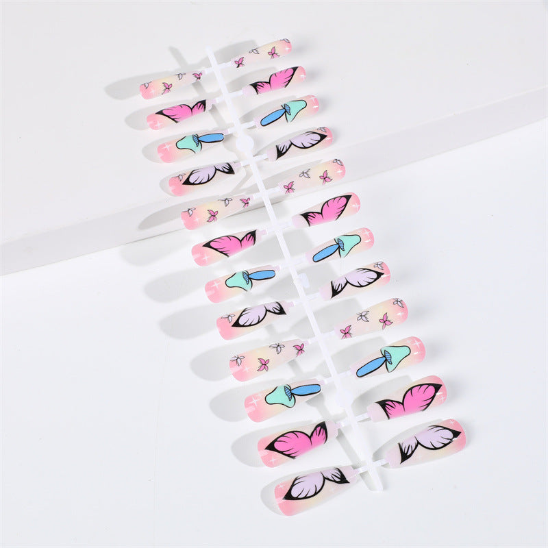 Artificial nails in elegant floral motif style Kalsten