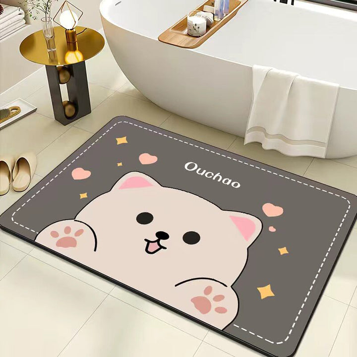 Absorbent Bathroom Mat Kalsten