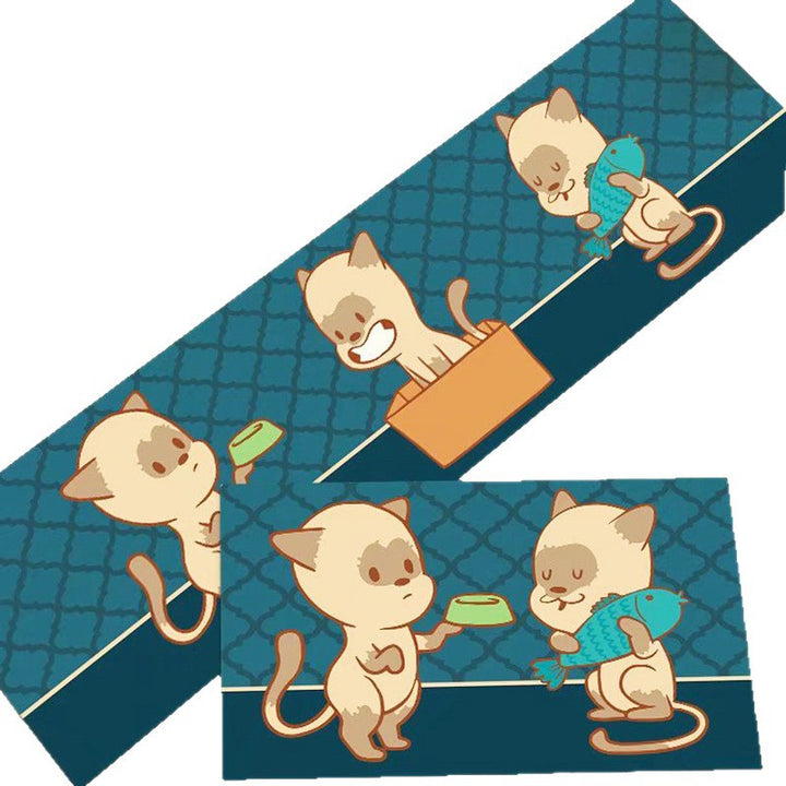Cat-Themed Kitchen Mat Kalsten