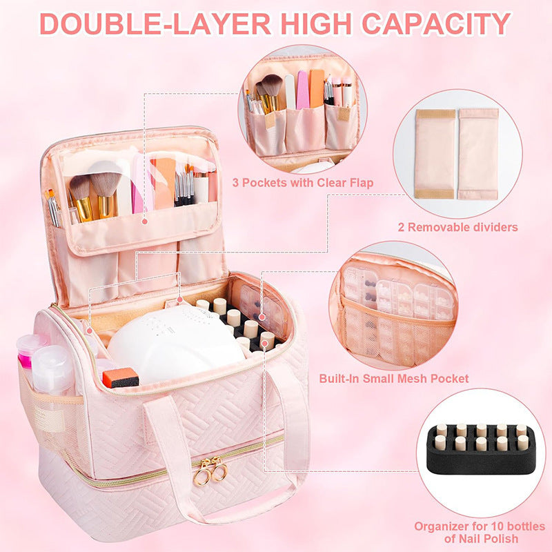 Cosmetic Organizer Bag with Removable Compartments Kalsten