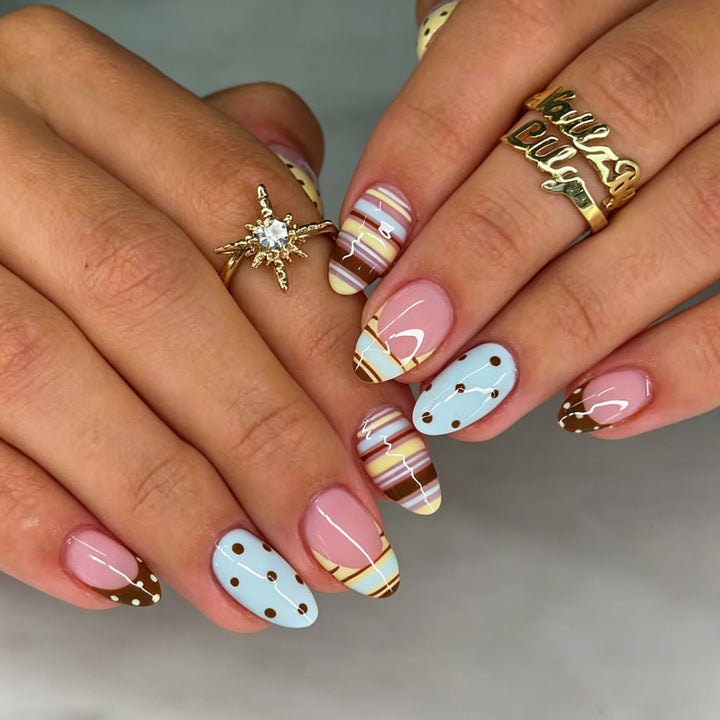 Decorative Pattern Press-On Nails