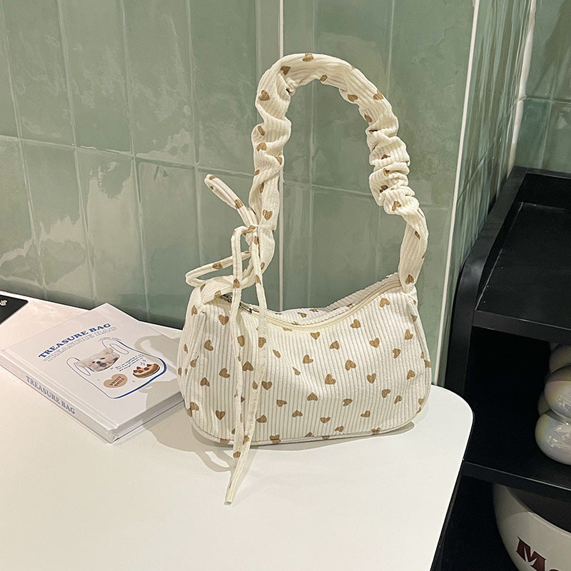 Charming Heart-Patterned Handbag