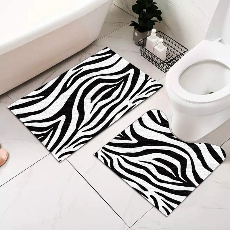 Abstract Geometric Bath Mat Set