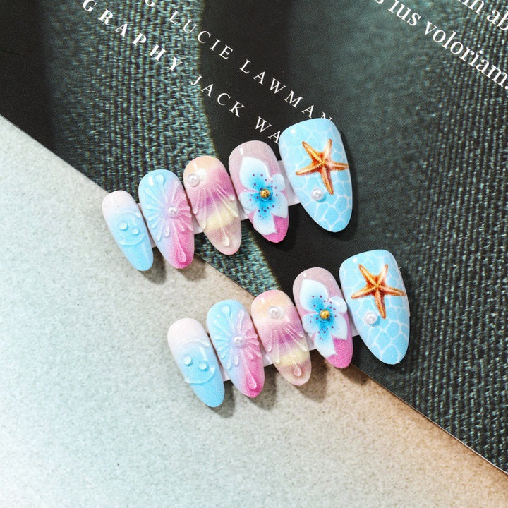 Artificial nails with maritime motifs Kalsten