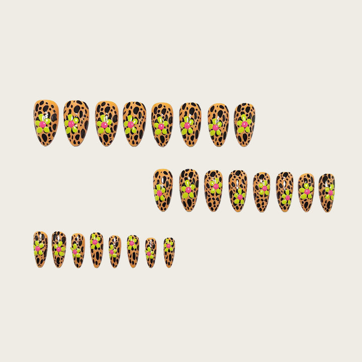 Artificial Nail Decoration In Unique Leopard Pattern Kalsten