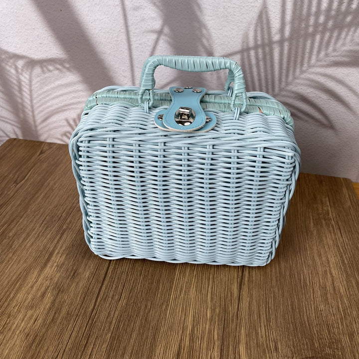Women braided cosmetic and storage case Kalsten