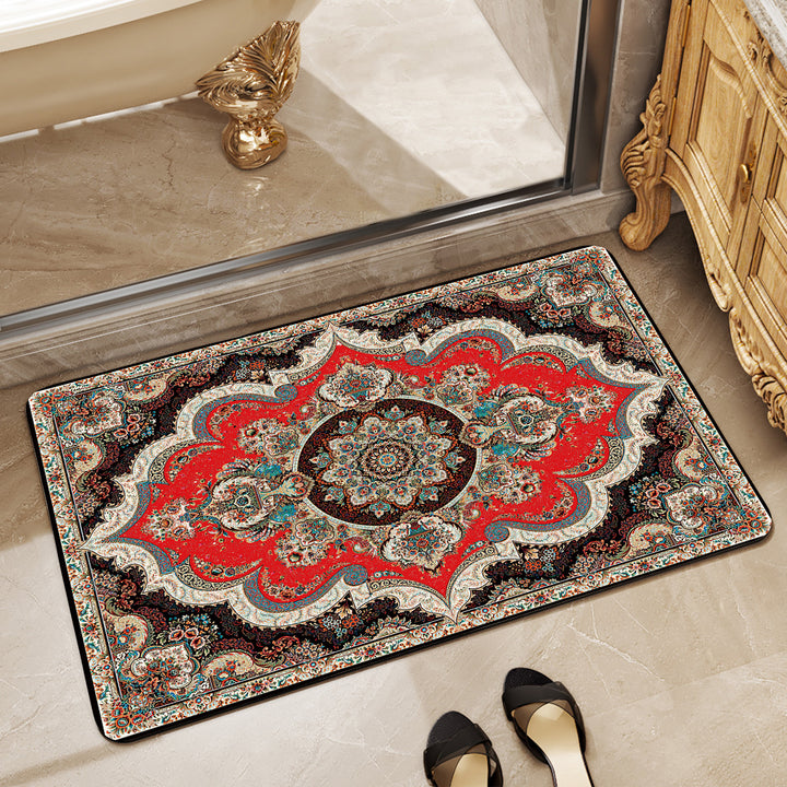 Elegant Vintage-Inspired Bath Mat Kalsten