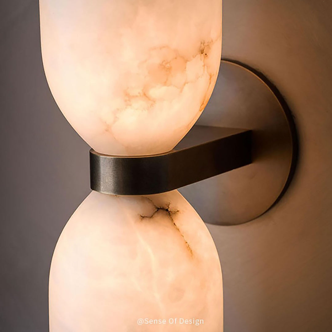 Modern Alabaster Wall Sconce
