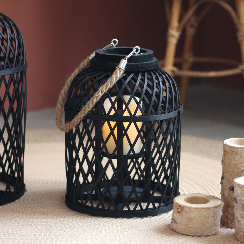 Decorative lantern made of braided material Kalsten
