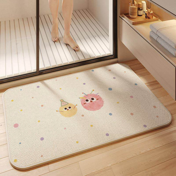 Cute Animal-Themed Non-Slip Bath Mat for Bathroom