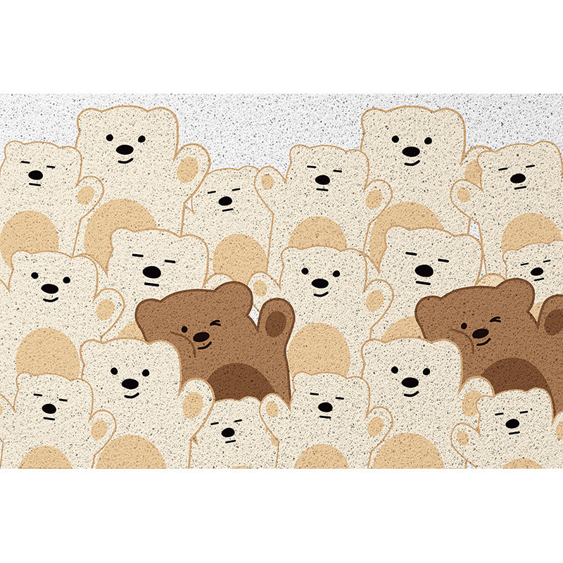 Cartoon-Themed Plush Bath Mat
