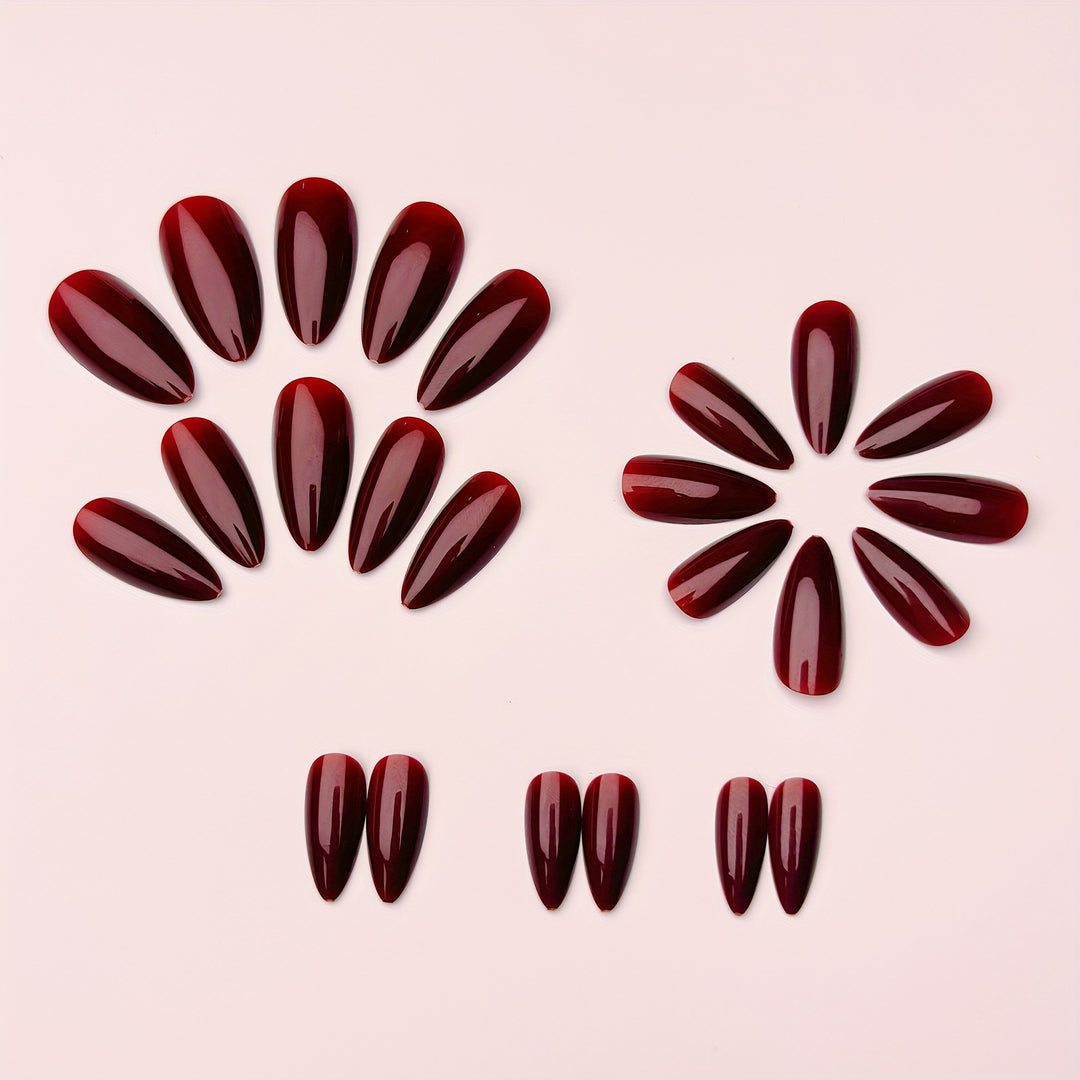 Artificial nails with shiny stiletto design Kalsten