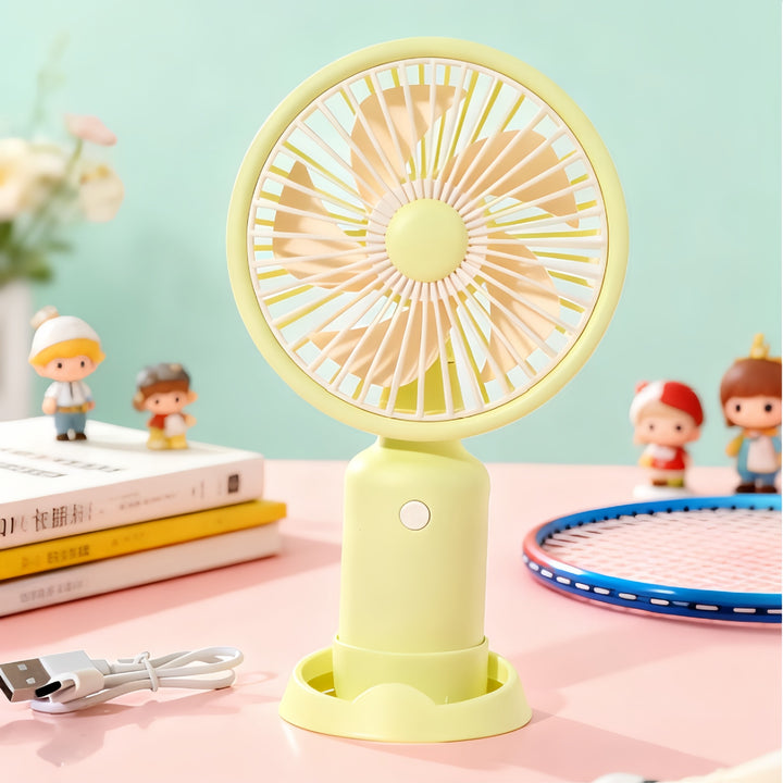 Women's portable USB table fan with powerful battery technology and flexible design Kalsten
