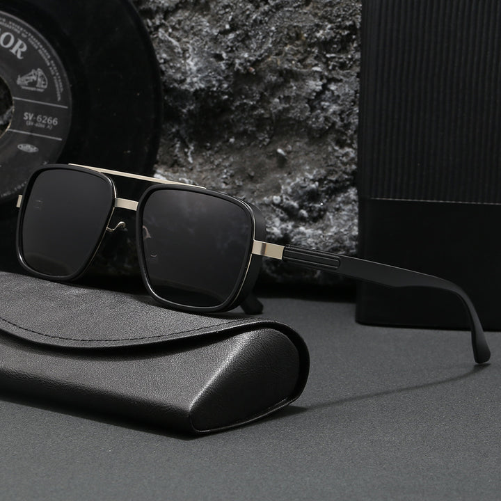 Ladies elegant square sunglasses with high-quality metal frame Kalsten