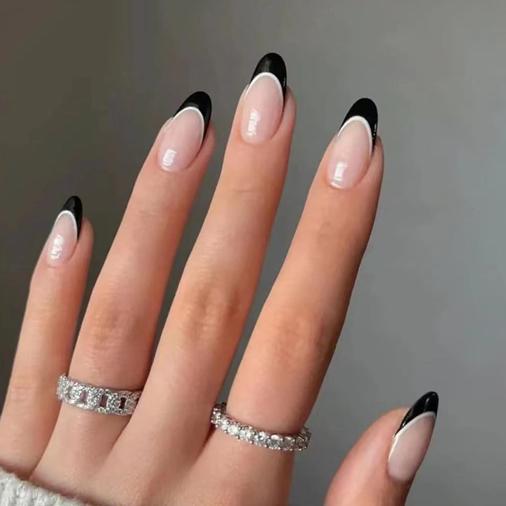 Elegant French Tip Nail Extensions Kalsten