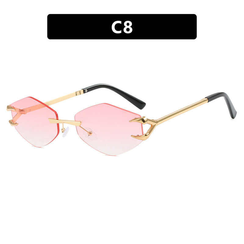 Women's geometric designer sunglasses with outstanding metal frame Kalsten