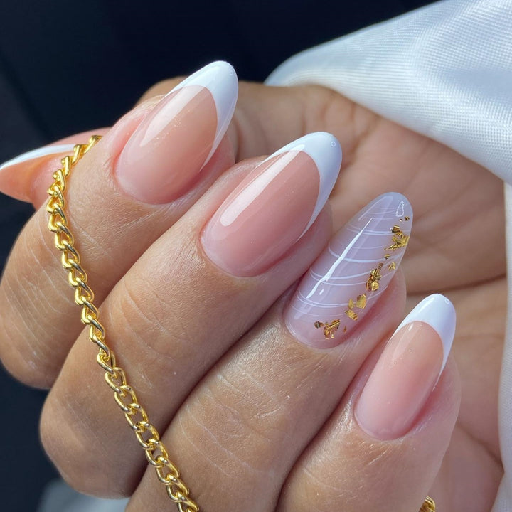 Elegant French Tip Nail Art Design Kalsten