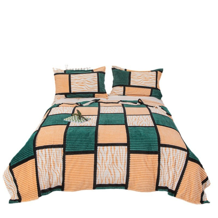 Textured Ribbed Throw Blanket