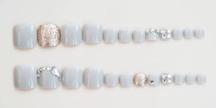 Premium Glittering Toe Nail Art Kalsten