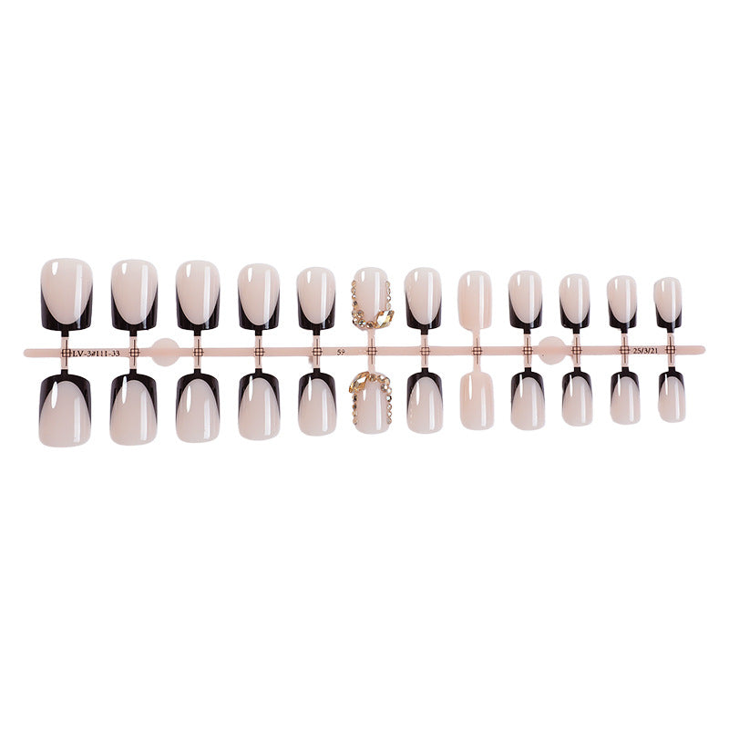 Premium Ombre Press-On Nail Set with Decorative Accents Kalsten